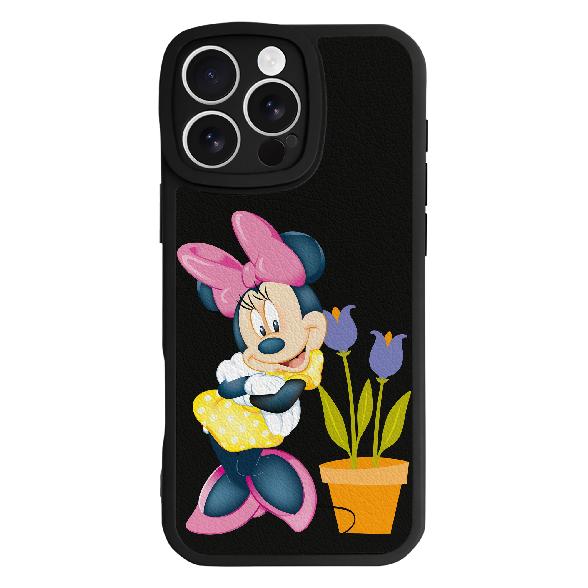 （画像用） ミッキーマウス Mickey Mouse 【iPhone 16シリーズ対応】シリコンスマホケース（レザー調） 材質：シリコン